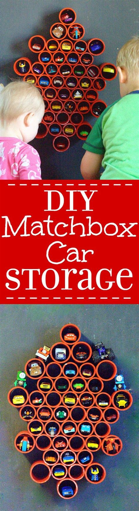 DIY Matchbox Car Storage Tutorial | Matchbox car storage, Diy toy ...