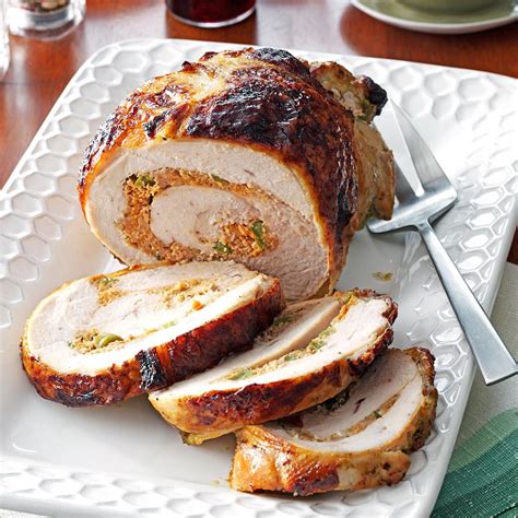 Stuffed Turkey with Mojo Sauce Recipe | Taste of Home