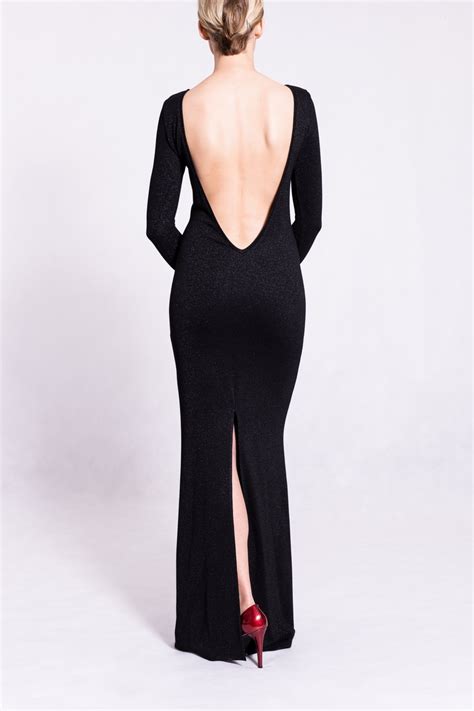 Black open back Gown | Dresses Images 2022