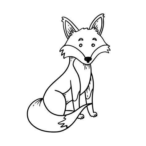 Fox Drawing Outline