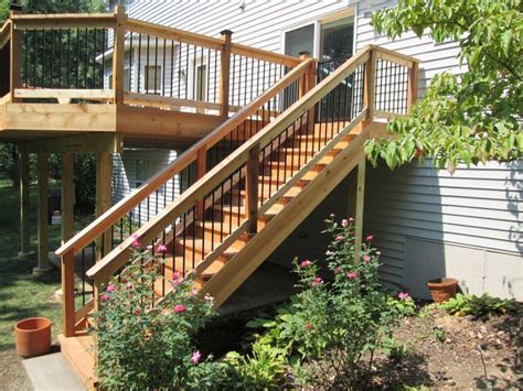 Straight Deck Staircase, Without A Landing, St. Louis Mo, by Archadeck ...