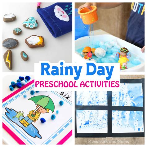 Rainy Day Preschool Activities – Munchkins and Moms