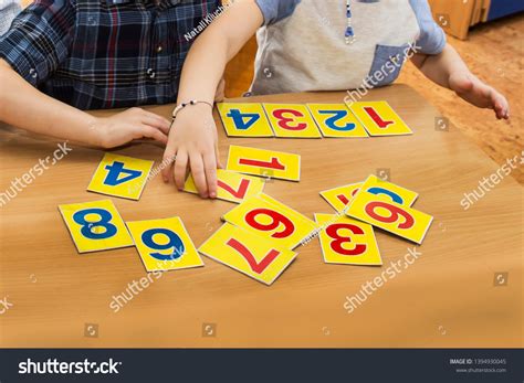 Kids Playing Educational Games Child Kindergarten Stock Photo ...