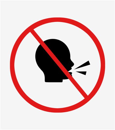 Prohibited Sign Clipart PNG Images, Speech Prohibition Sign ...