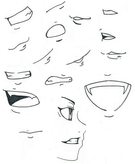 Anime Mouth Drawing, Lips Drawing, Manga Mouth, Manga Drawing, Draw ...