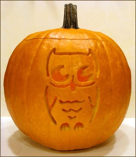 Owl Pumpkin Template