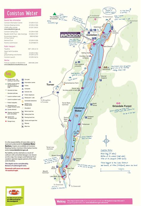 Coniston map | Lake district england, Lake district holidays, Lake district