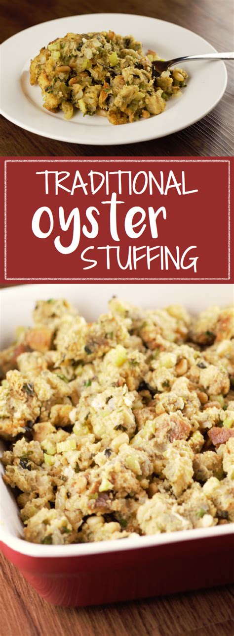 Traditional Oyster Stuffing is perfect for Thanksgiving dinner: buttery ...