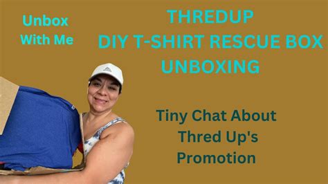 ThredUP Unboxing DIY T-Shirt Rescue Box! - YouTube