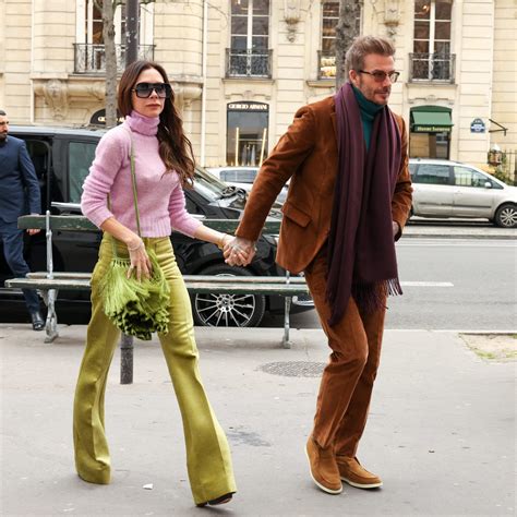 David and Victoria Beckham Share Sweet PDA in Paris - POPSUGAR Australia