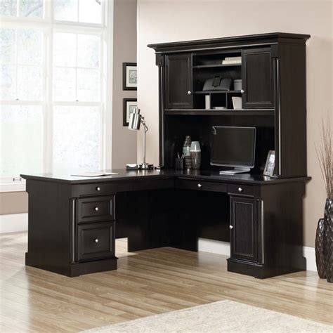 L Shaped Office Desk With Hutch / Choose a model with a hardwood finish ...