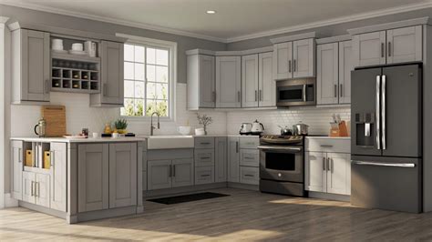 Shaker Gray Coordinating Cabinet Hardware - Kitchen - The Home Depot