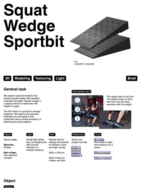 Brief - Squat Wedge | PDF | 3 D Computer Graphics | 3 D Modeling