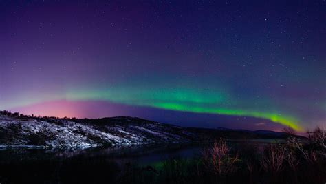 The Aurora Borealis or Northern Lights in Norway