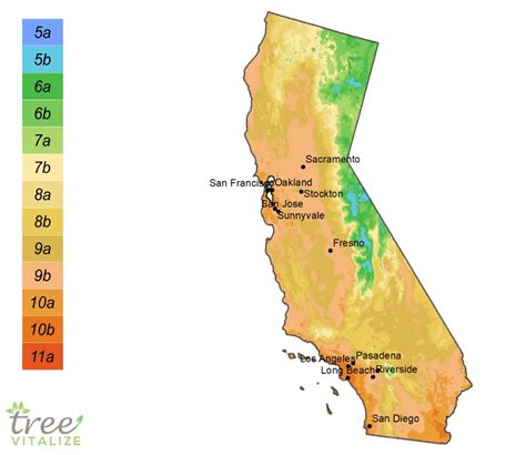 Planting Zones California - Hardiness, Gardening & Climate Zone