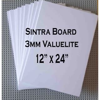 Sintra board 3mm 12in x 24in 5pcs | Shopee Philippines