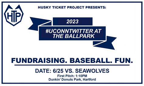 Husky Ticket Project Presents: A Day at the Ballpark with #UConnTwitter ...