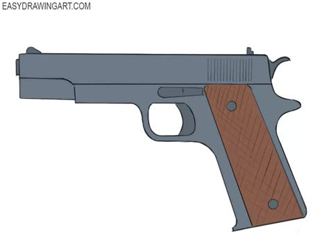 How to Draw a Gun - Easy Drawing Art