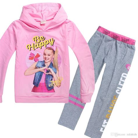 2020 Girls JOJO Siwa Clothing Sets Autumn Children Hoodies Sweatshirts ...