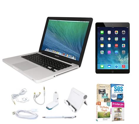 Apple Macbook Pro 13" Bundle with Apple iPad Air 16GB — QVC.com