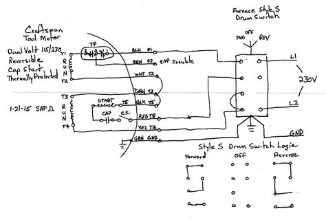 Motor Wiring Diagram Single Phase