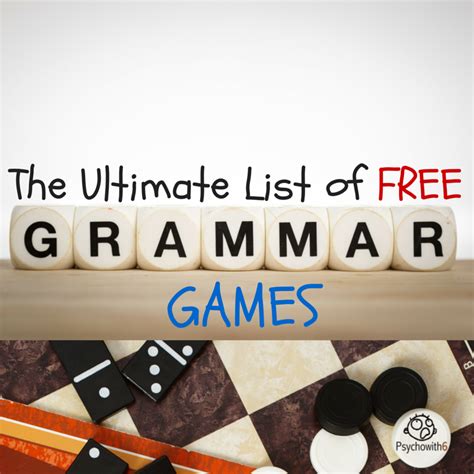 The Ultimate List of Free Grammar Games - Worksheets Library