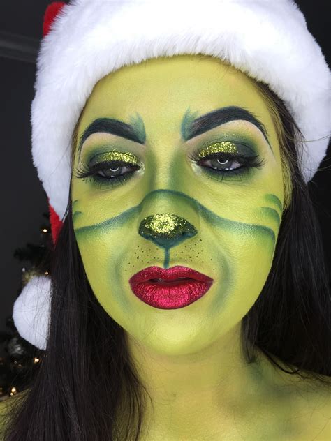 The Grinch Makeup | Makeup, The grinch makeup, Halloween face makeup