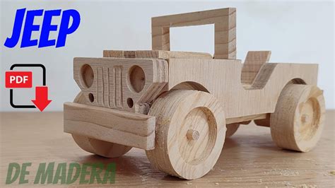 🚗🔥Cómo hacer JEEP, carrito de madera (wooden car) Plantilla gratis # ...