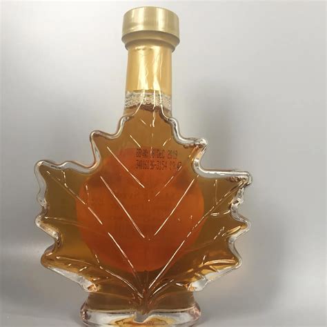 50ml 100ml 250ml Maple Leaf Shape Maple Syrup Glass Bottle - Buy Maple ...