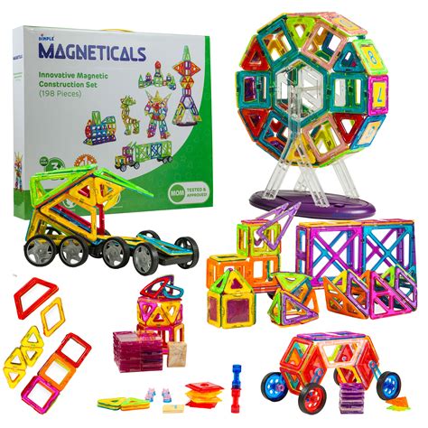 Dimple Magneticals Tile Set for Kids (choose from 71, 168 or 198 -Piece ...