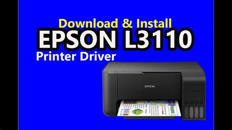 Download & Install Epson L3110 Printer Driver - YouTube