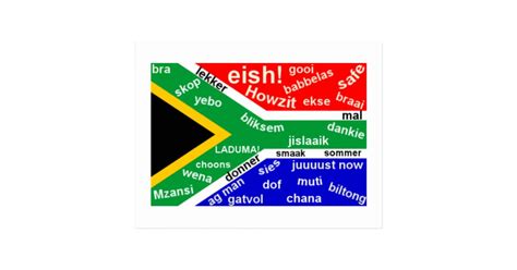 South African Slang Postcard - Customizable | Zazzle.com