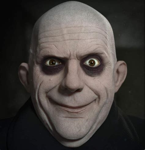 Premium Quality Uncle Fester Halloween Costume Mask, Addams Family Mask ...