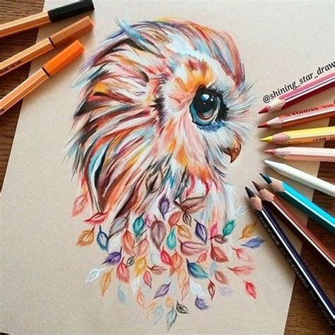 Creative And Simple Color Pencil Drawings Ideas | Color pencil art ...