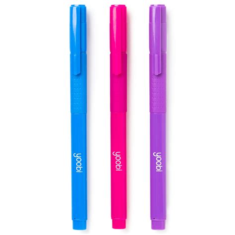 TRIANGLE GEL PENS, 3PK - ASSORTED COLOURS - Yoobi Australia