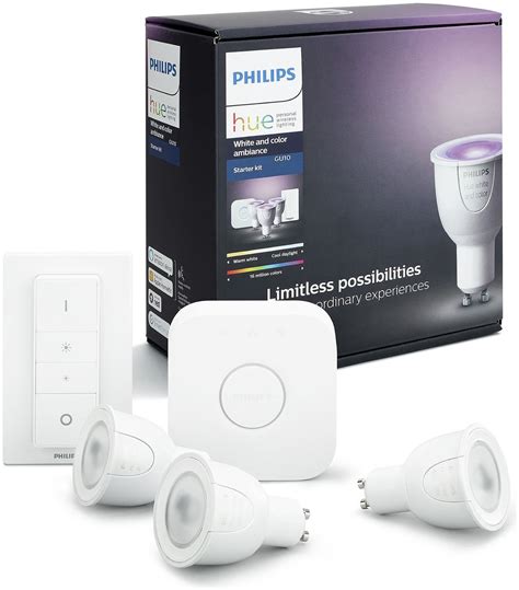 Philips Hue White and Colour Bulb GU10 Starter Kit Reviews