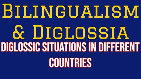 Bilingualism | Diglossia | Diglossic Situations in Switzerland, Haiti ...