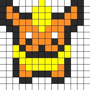 Flareon Kandi Pattern | Perler bead disney, Easy perler bead patterns ...