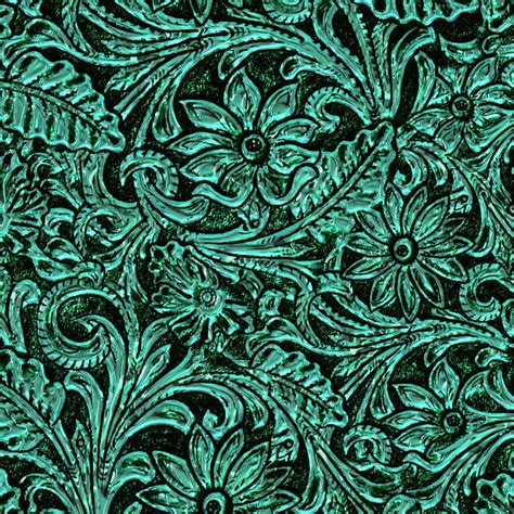 Turquoise Tooled Leather 22 – Pattern Crew