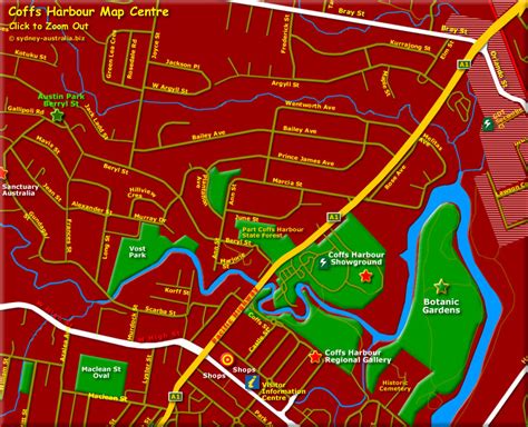 Coffs Harbour Tourist Map - Camile Violetta