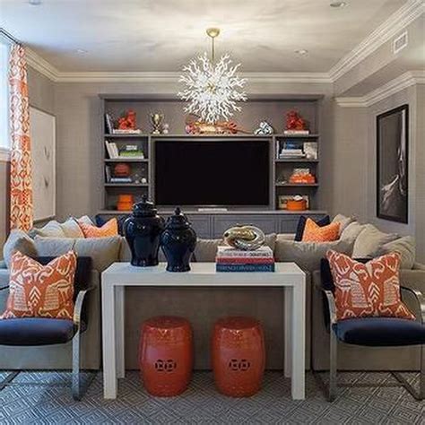 11 Sample Orange And Gray Decorating Ideas Simple Ideas | Home ...