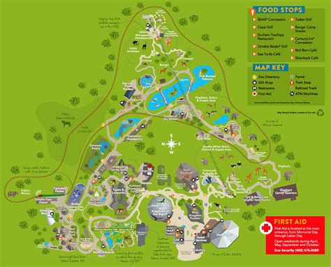 Omaha Zoo map - Ontheworldmap.com