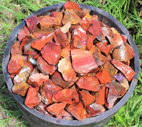 Red Jasper Rough Natural Stones: Choose Ounces or lb Bulk Wholesale ...