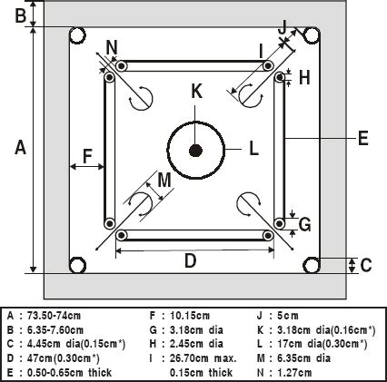 DIY Carrom Board: The Dimensions