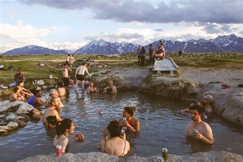 Hidden in the Sierra Nevada Mountains are the Mammoth Lake Hot Springs ...