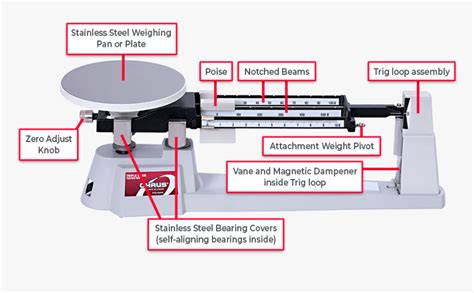 Triple Beam Balance Parts Labeled, HD Png Download , Transparent Png ...