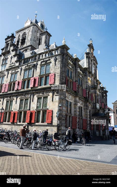 Delft City Hall on Market Square in Delft, Holland Stock Photo - Alamy