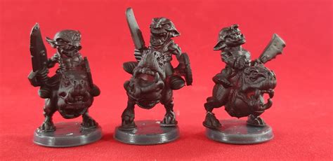 28mm Goblin Riders Miniatures Set of 3 for Dungeons and | Etsy