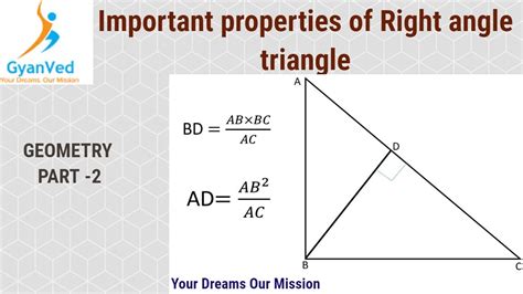 Geometry part -2 (Properties of right angle triangle) - YouTube