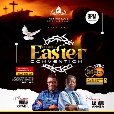 Easter Church Flyer Template | PosterMyWall